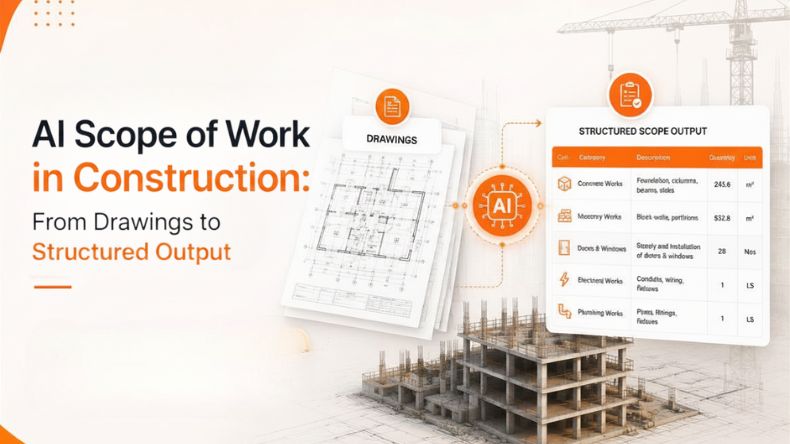 AI Scope of Work in Construction: From Drawings to Structured Output