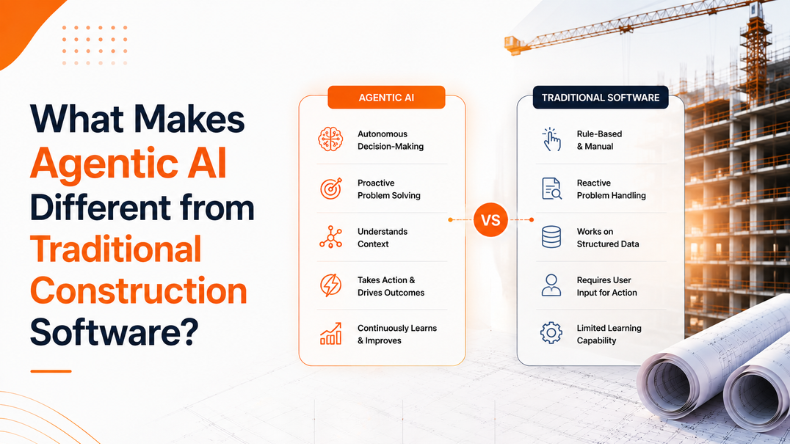 What Makes Agentic AI Different from Traditional Construction Software?